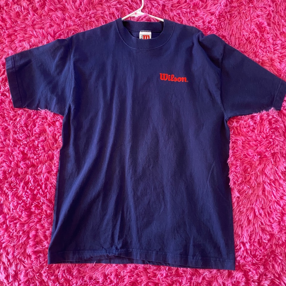 Vintage Wilson Athletics Blue HeavyWeight Cotten Tshirt